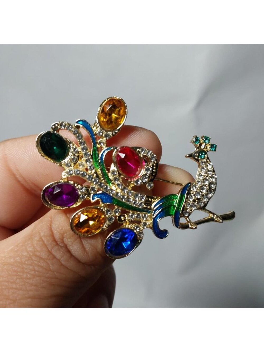 Multi Coloured Rhinestone Animal Brooches - Picture 2 of 7